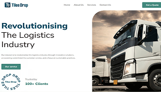 Tiles Drop Transportation Truck